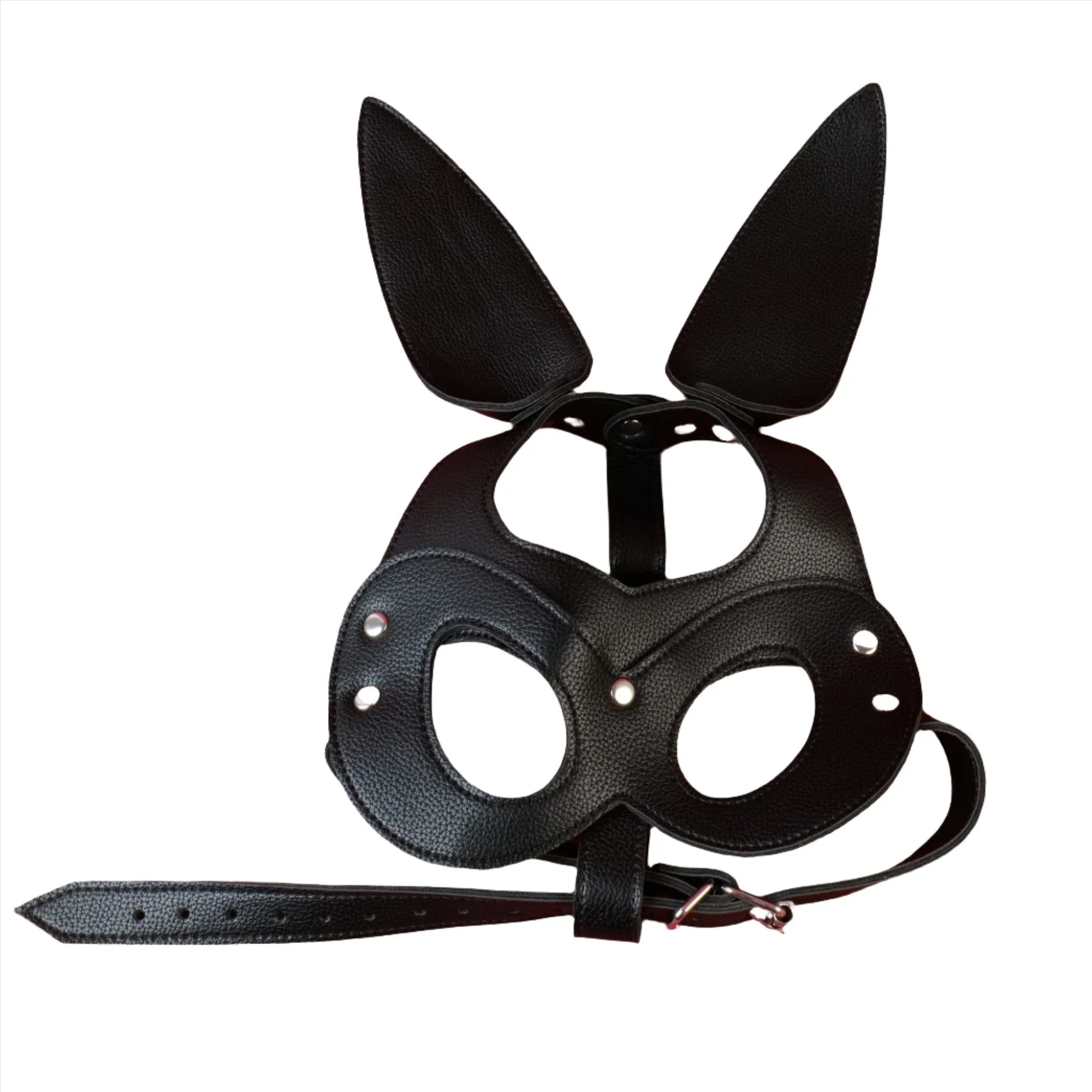 Mystim Soft Lux Fetish Bunny Mask | Organic Tanned Leather | Adjustable