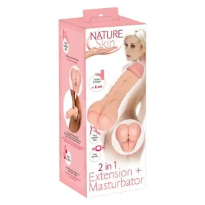 Nature Skin 2 in 1 Penis Extender & Butt Masturbator by You2Toys