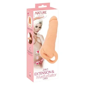 Nature Skin 2 in 1 Penis Extender & Masturbator by You2Toys