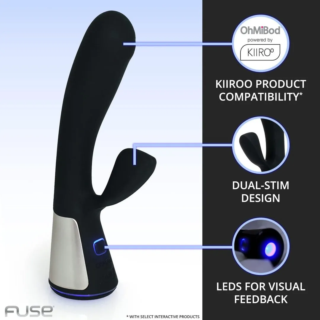 OhMiBod Fuse Interactive Dual Stimulator - Black