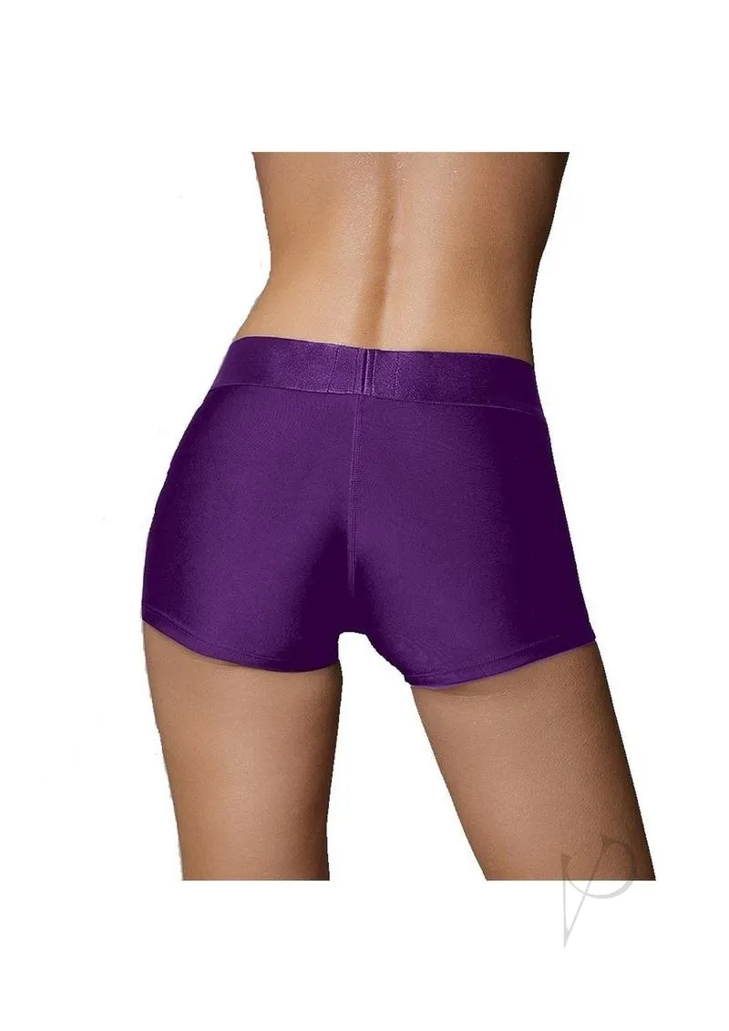Ouch Vibe Strap On Boxer Xs/sm Purple