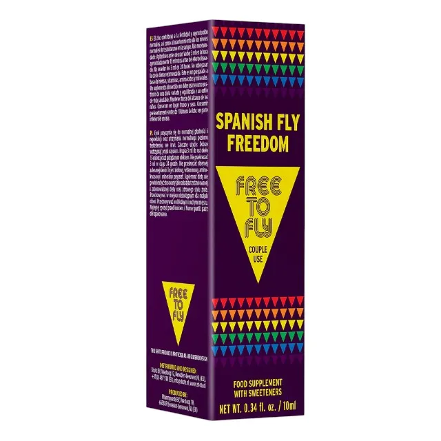 Picături afrodisiace pentru cupluri Spanish Fly Free to Fly!. pentru libido și performanțe sexuale îmbunătățite. 10 ml