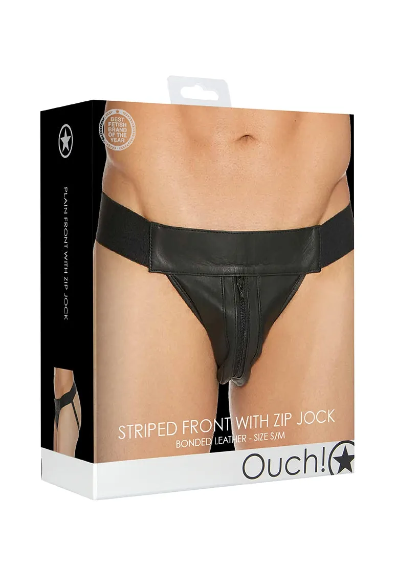 Plain Front With Zip Jock - S/m - Black
