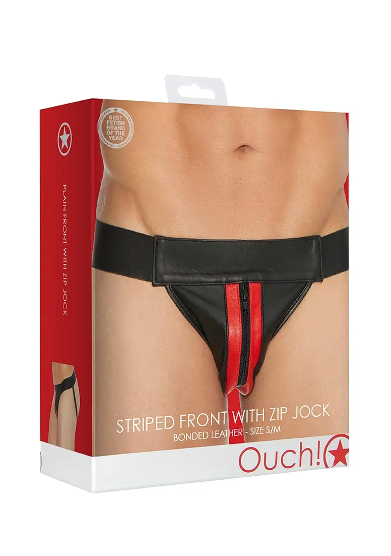 Plain Front With Zip Jock - S/m - Red