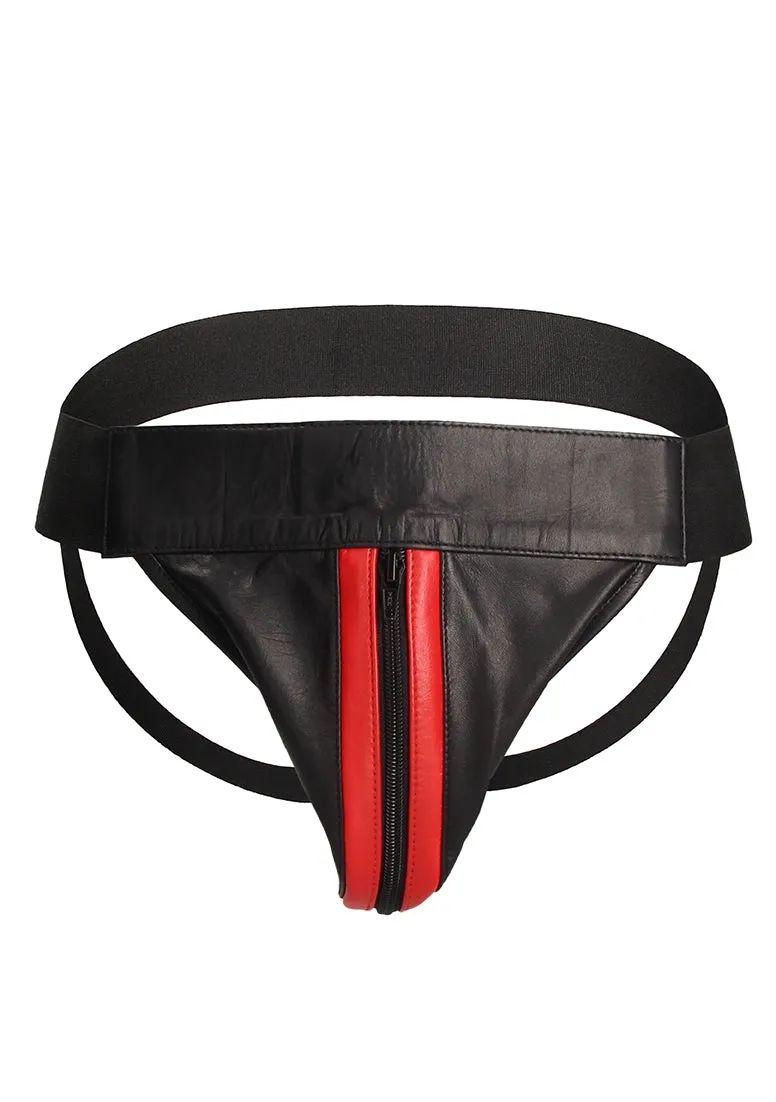 Plain Front With Zip Jock - S/m - Red