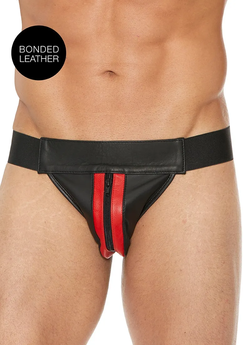Plain Front With Zip Jock - S/m - Red