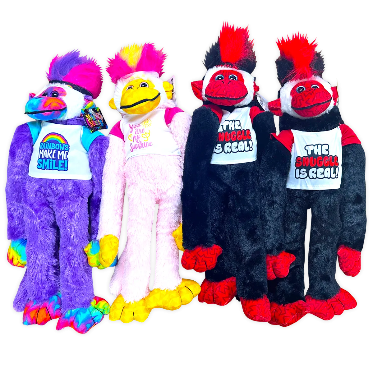 Plush Mohawk Monkey - 8 Pieces Per Pack 41606