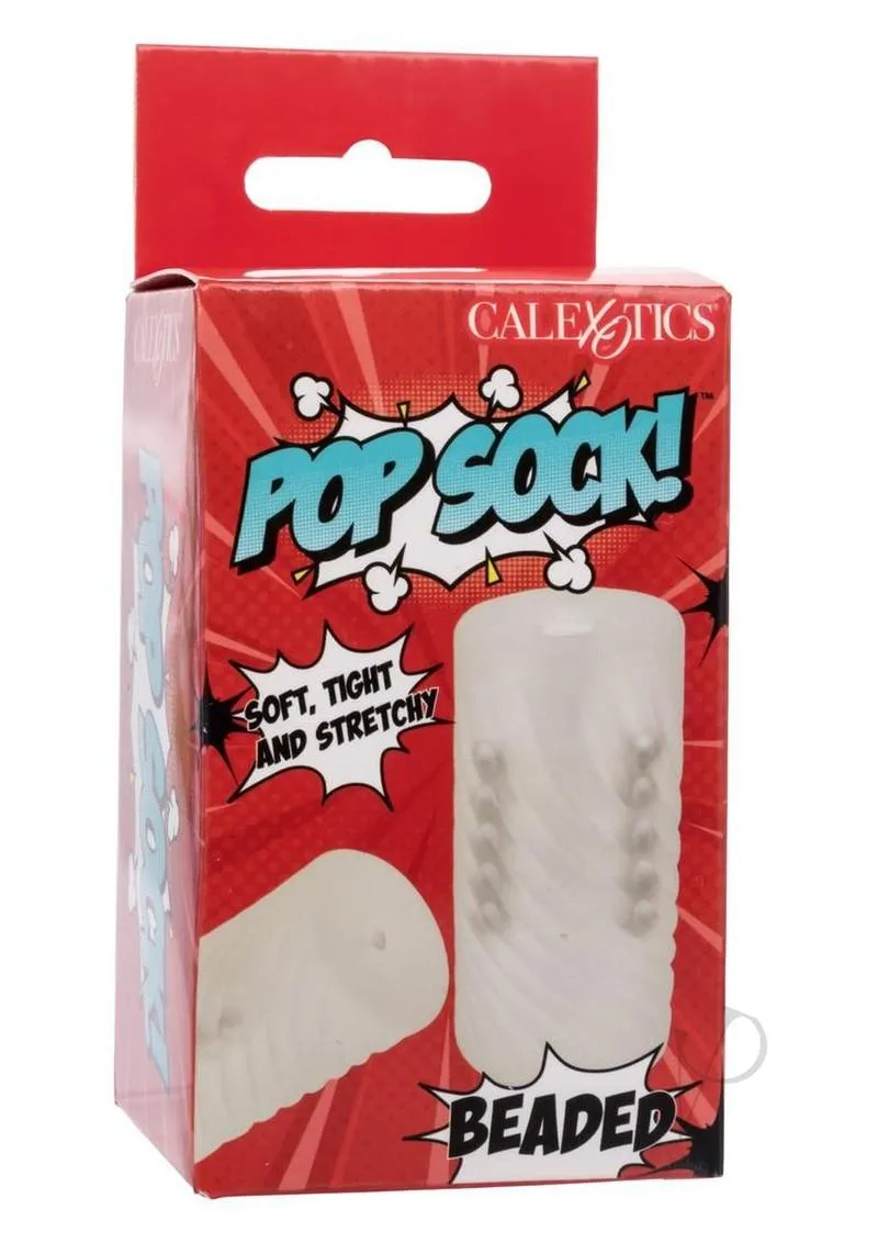 Pop Sock Beaded Clear