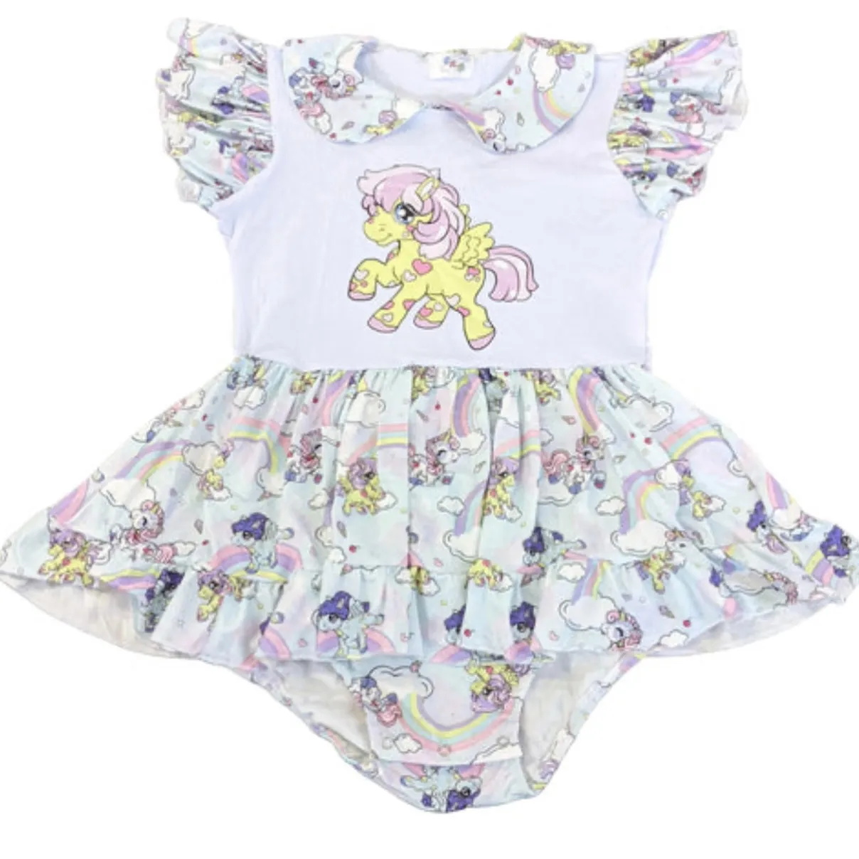 Prancing Ponies Romper Dress