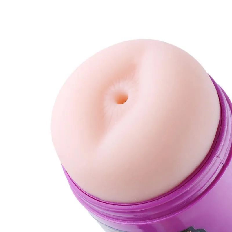 Realistic Anal Male Masturbator Purple Beer Mug Sex Cup For 3XLR Sex Machine