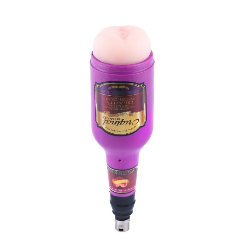 Realistic Anal Male Masturbator Purple Beer Mug Sex Cup For 3XLR Sex Machine