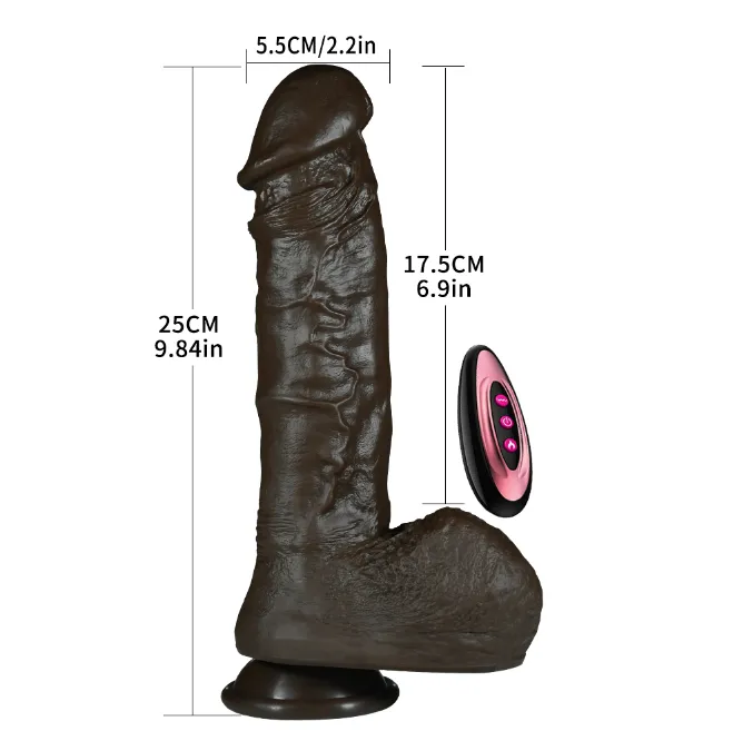 Realistic Black Dildo Suction Cup Butt Plug - Big Testicle Anal Sex Toys for Women Lesbian