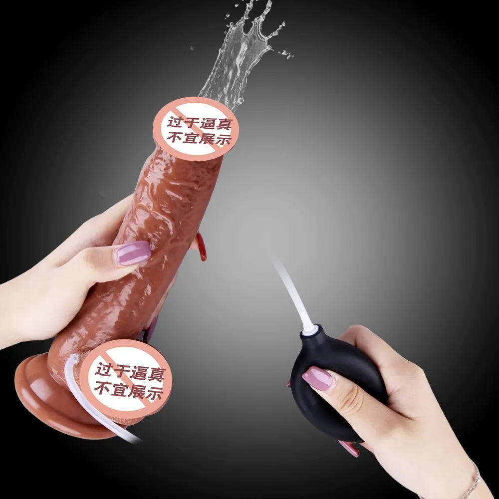 Realistic Squirting Dildo 8.66 Inch Ejaculating Cumming Dildo