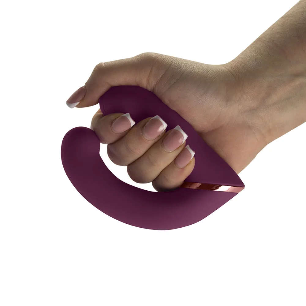 Rocks-Off Gemini Dual Stimulator Burgundy