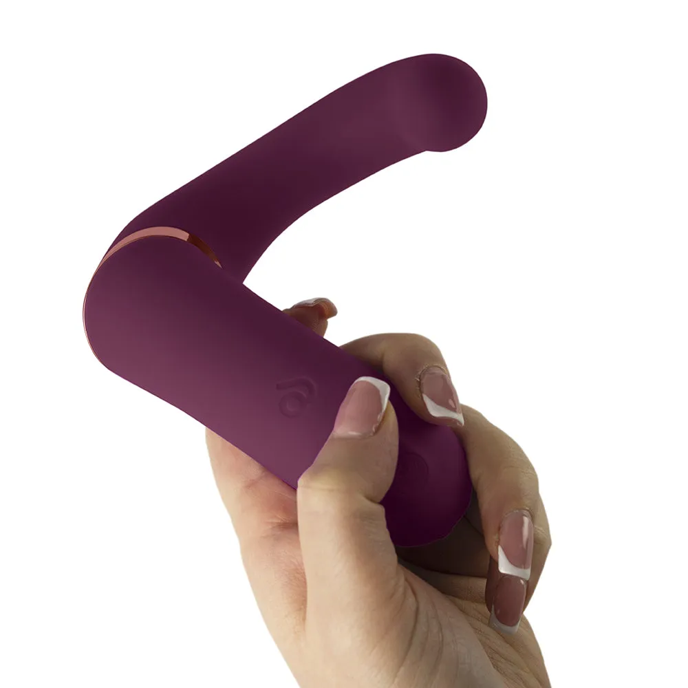 Rocks-Off Gemini Dual Stimulator Burgundy