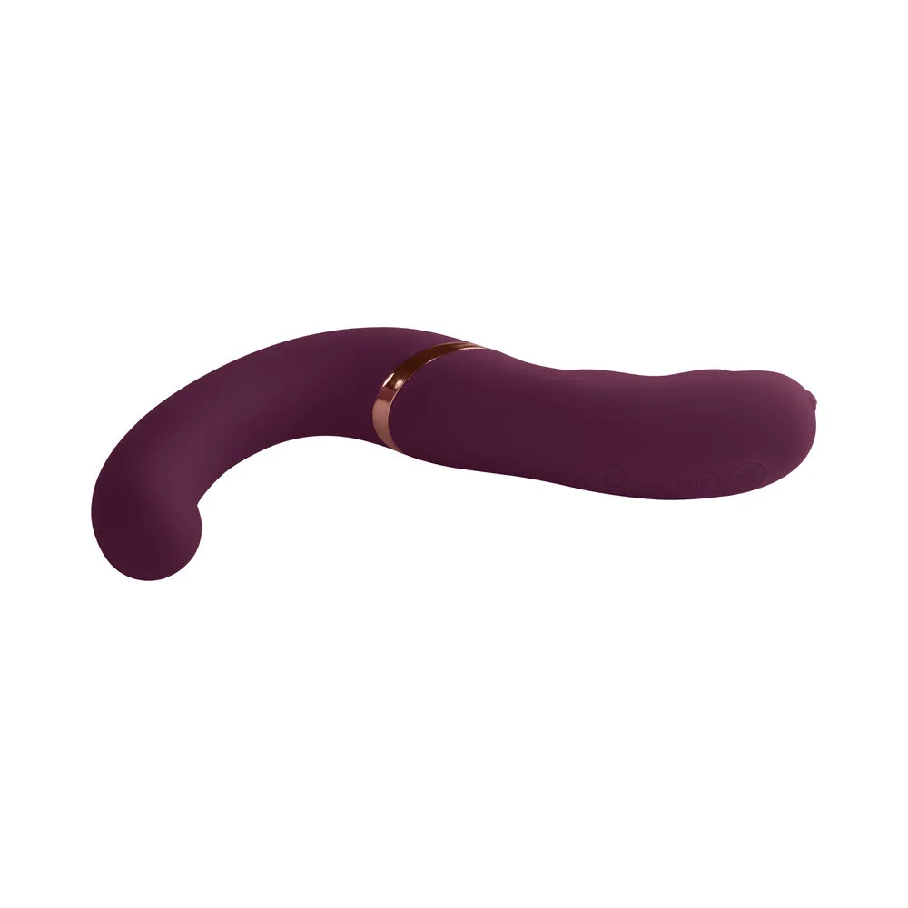 Rocks-Off Gemini Dual Stimulator Burgundy