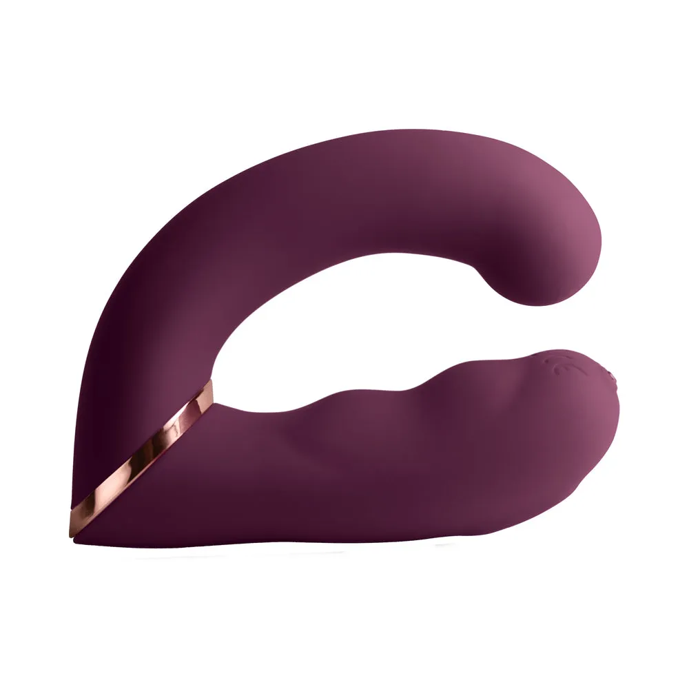 Rocks-Off Gemini Dual Stimulator Burgundy