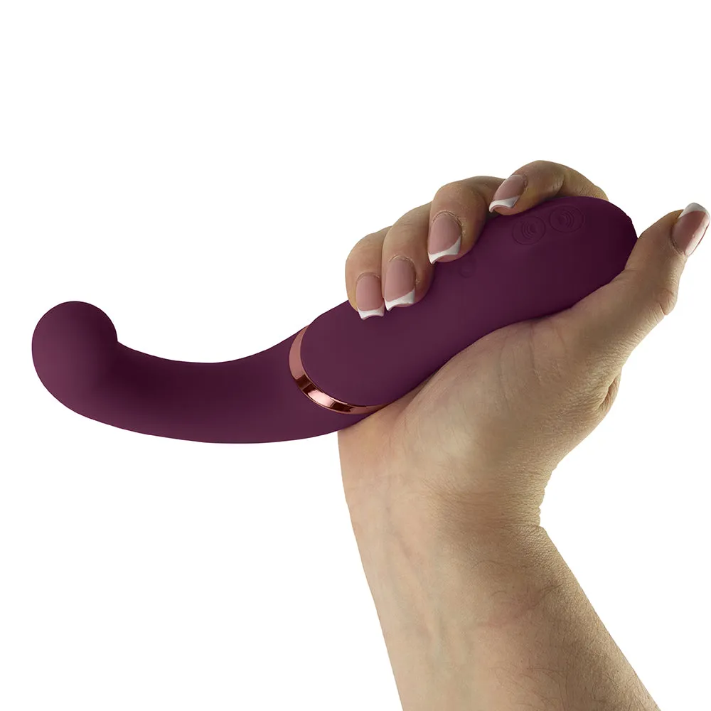 Rocks-Off Gemini Dual Stimulator Burgundy