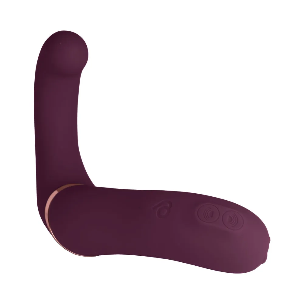 Rocks-Off Gemini Dual Stimulator Burgundy
