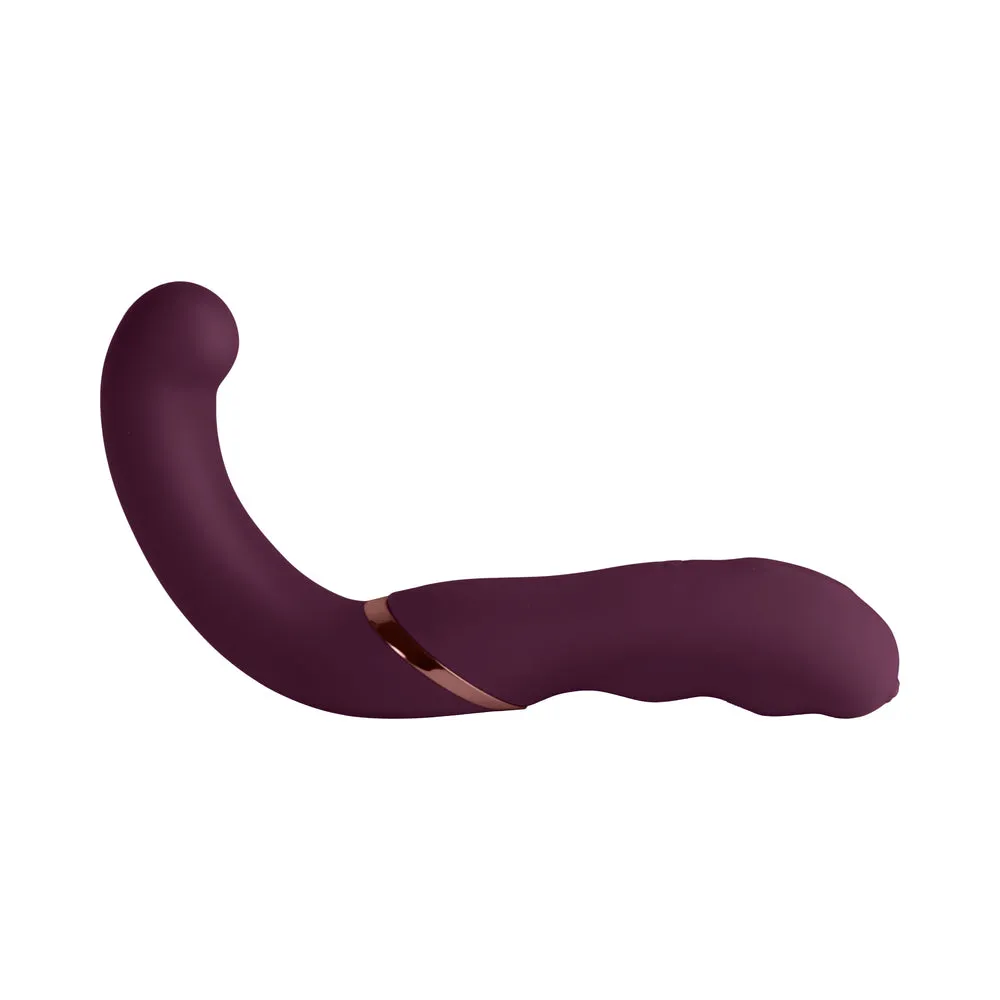 Rocks-Off Gemini Dual Stimulator Burgundy
