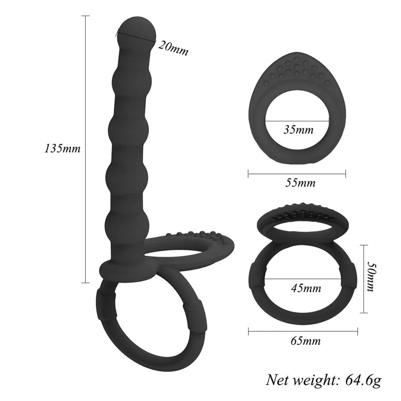 screamingFrog - Couples G Spot Anal Beads Butt Plug For Couple or Bdsm