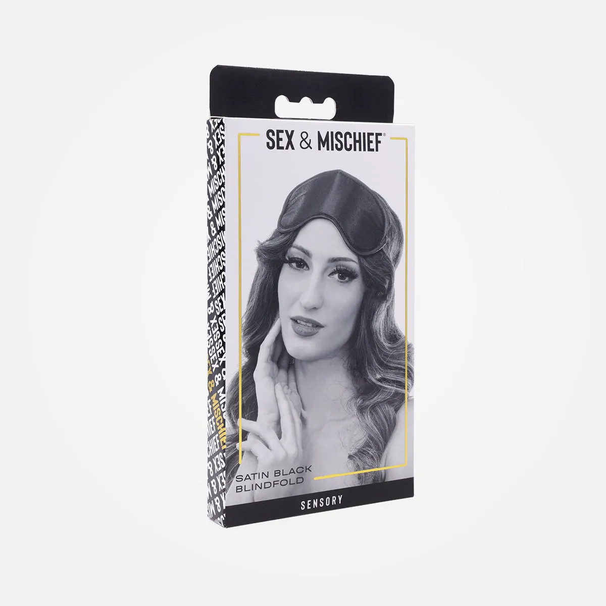 Sex & Mischief -  Black Satin Blindfold Eye Mask