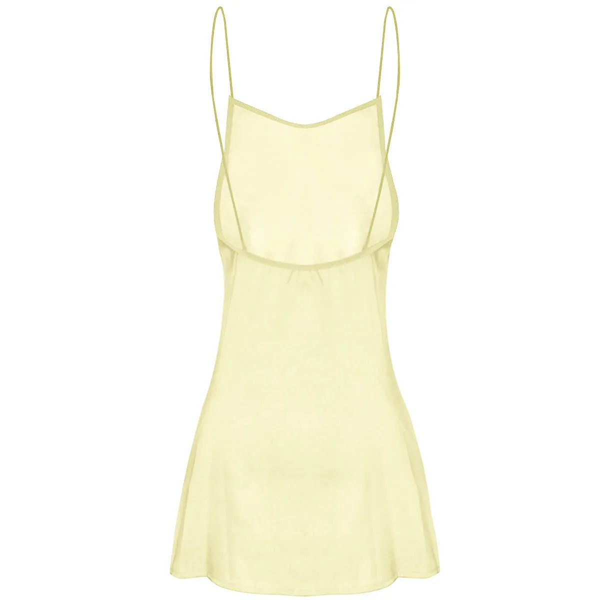 Simulated Silk Home Sexy Suspenders Nightgown 7170