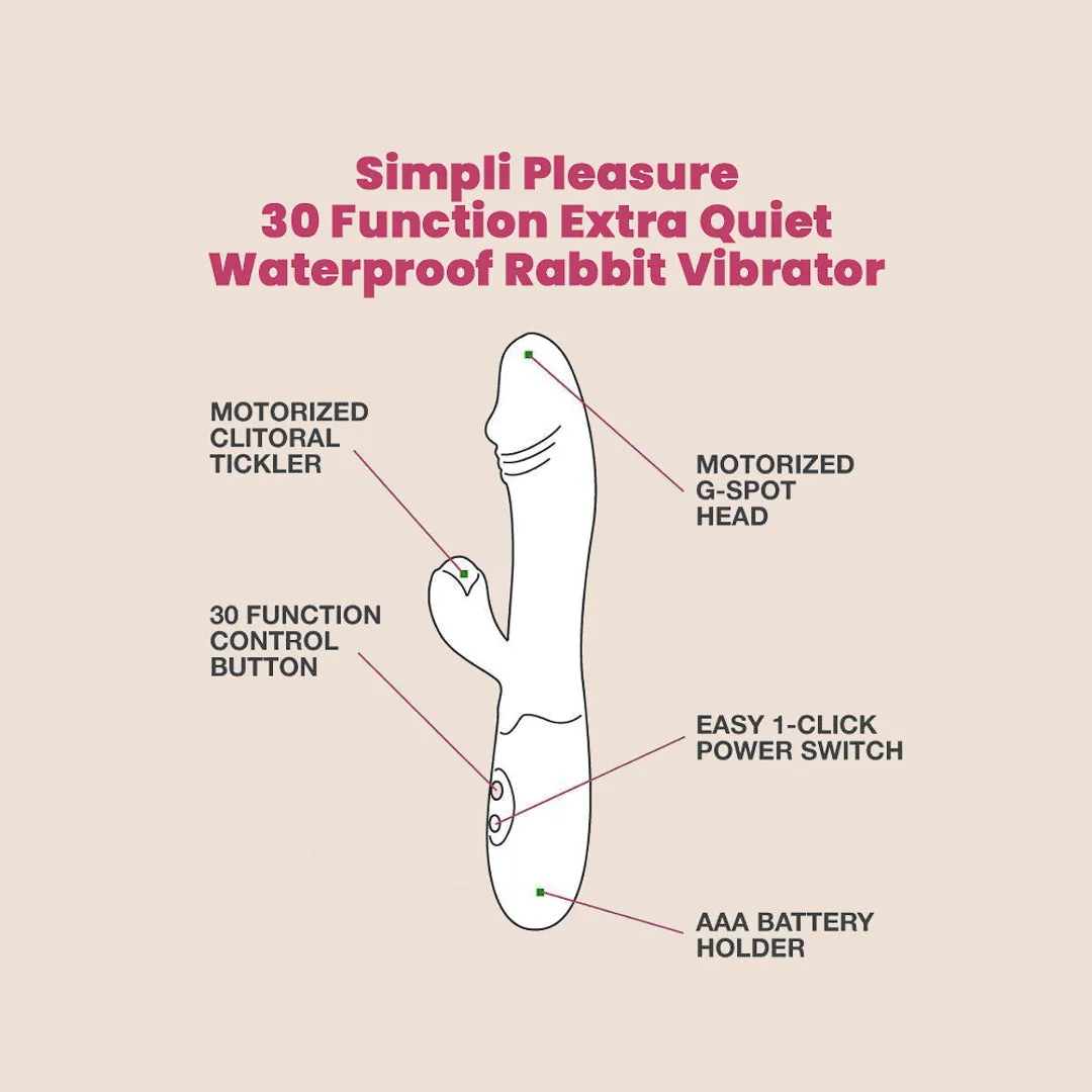 SinfulStrawberry - Vibrating G-Spot Rabbit 05 | Silicone Shaft