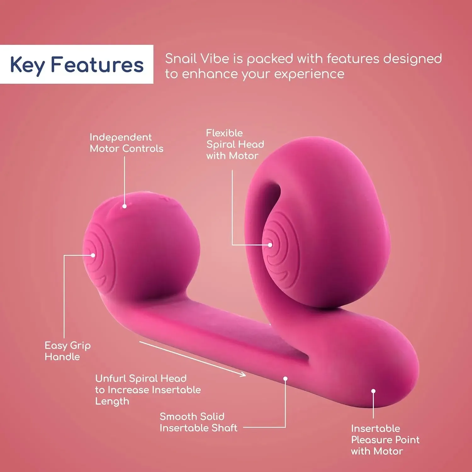 Snail Sex Toy Snail Vibrator - Snail Vibe Pink Rabbit Sex Toy Vibrator