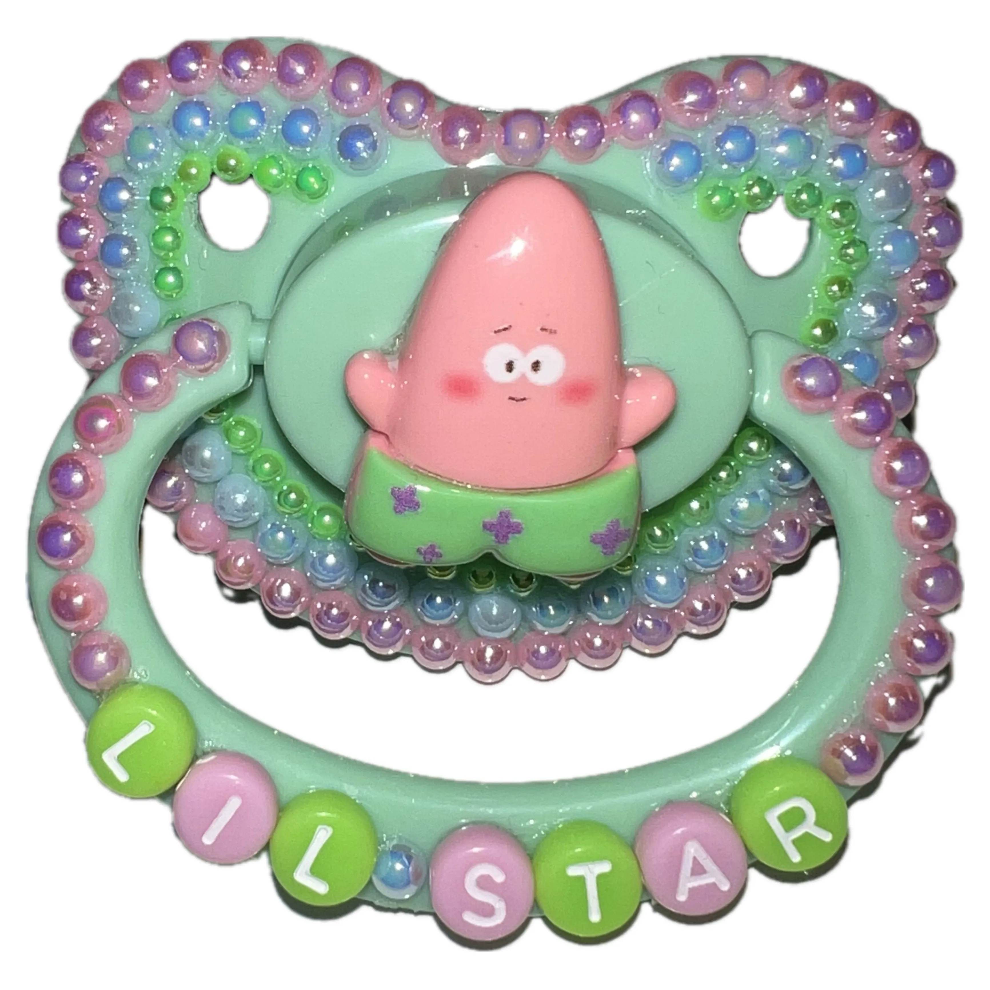 Sponge Starfish Hand Crafted Deluxe Pacifier