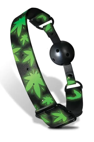 Stoner Vibes Glow In The Dark Ball Gag