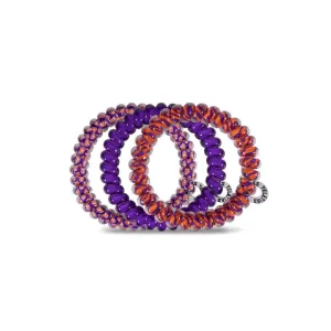 Teleties Clemson University Small Hair Ties 3pk