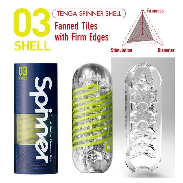 Tenga Spinner Masturbation Cup 03 Shell (Damaged Box)