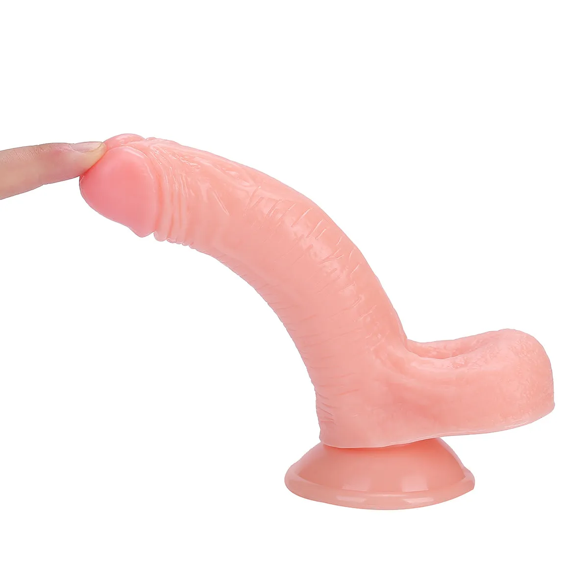Thrusting Brown Realistic Dildo Sex Toys for Women - 7.48inches