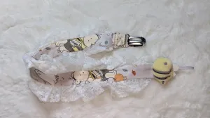 Trick or Treat Little Bear Plush Ruffle Deluxe Pacifier Clip