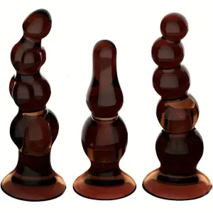 Twisted Anal Plug With Anal Beads For Women Men Couples Sex Stimulate