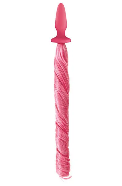 Unicorn Tails Butt Plug in Pastel Pink