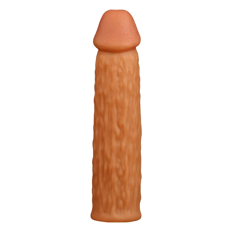 Vegetable Cock Sleeve Enlarger Condom - Fantasy Penissleeve Realistic Glans Sex Toys for Men