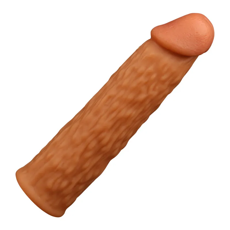 Vegetable Cock Sleeve Enlarger Condom - Fantasy Penissleeve Realistic Glans Sex Toys for Men
