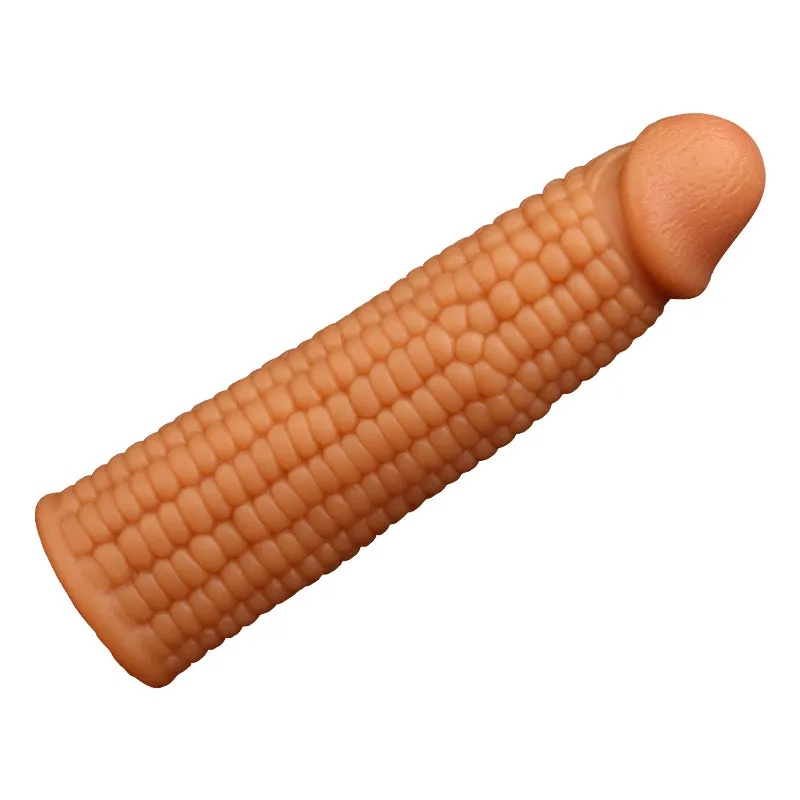 Vegetable Cock Sleeve Enlarger Condom - Fantasy Penissleeve Realistic Glans Sex Toys for Men