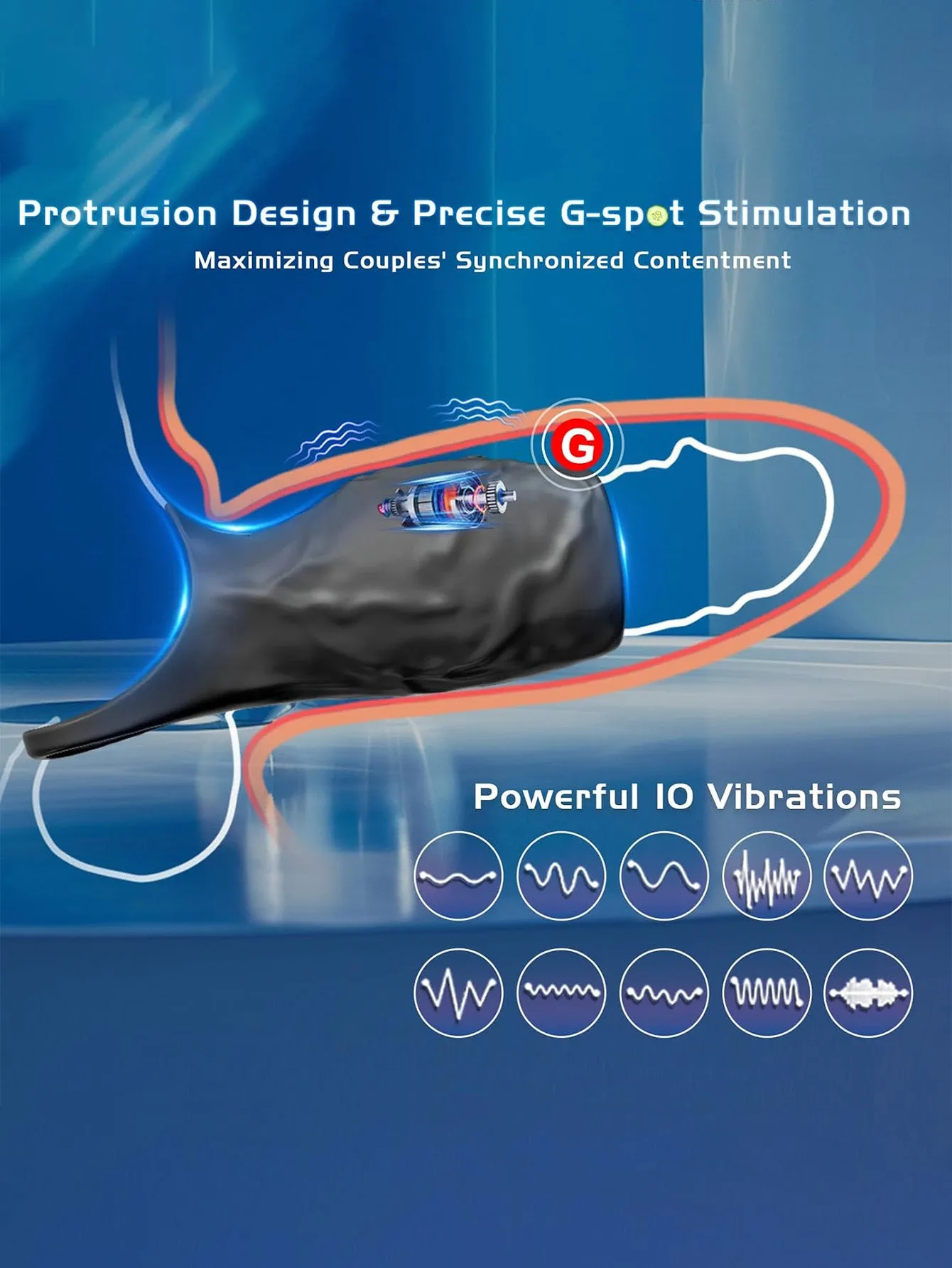 Vibrating Cock Ring Penis Sleeve - Realistic Penis Enlarger Delay Ejaculating Couple Sex Toys